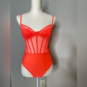 Neon Orange bodysuit